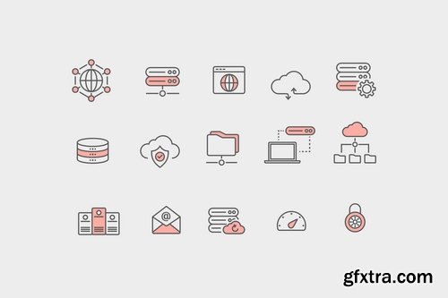 15 Web Hosting Icons