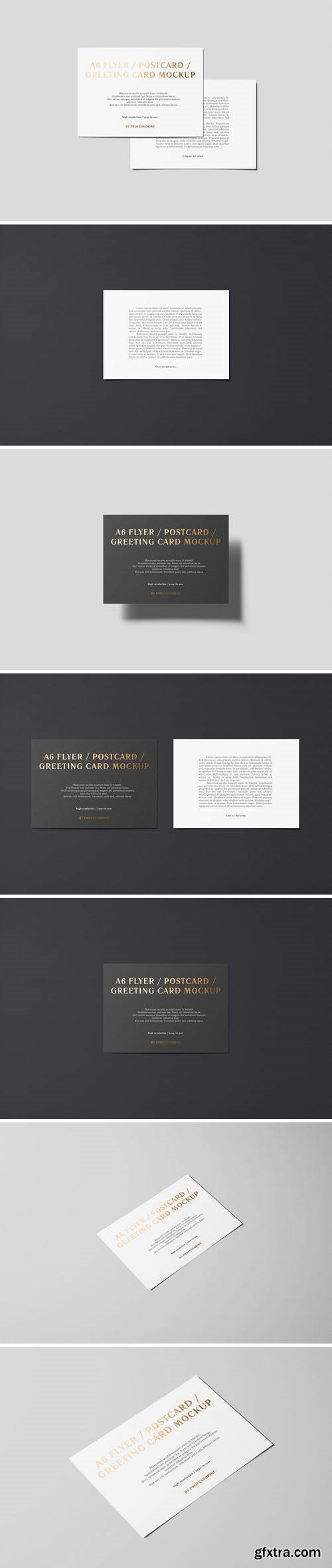 A6 Flyer / Postcard / Greeting Card Mockup