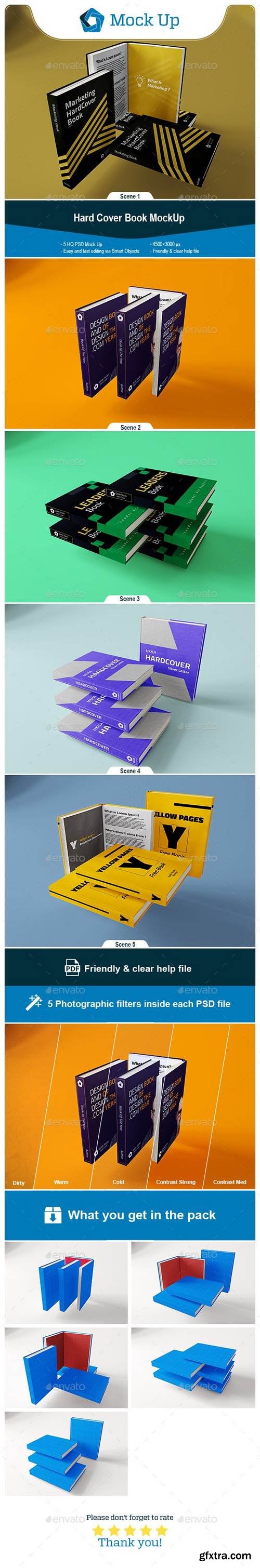 Graphicriver - Hard Cover Book MockUp 23273705