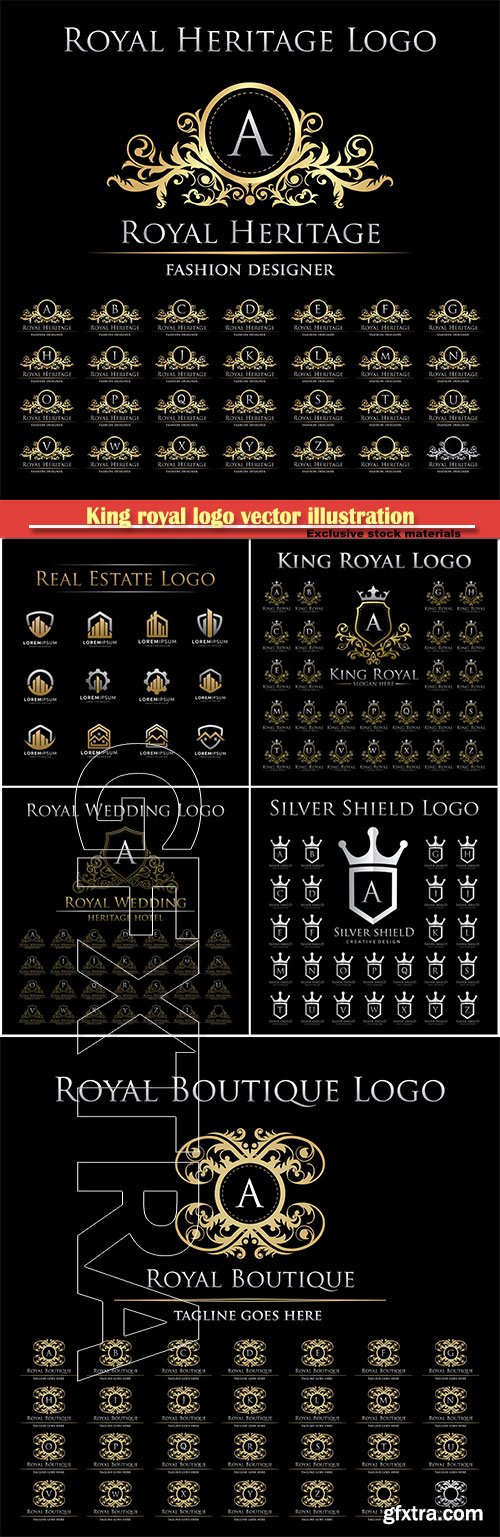 King royal logo vector illustration