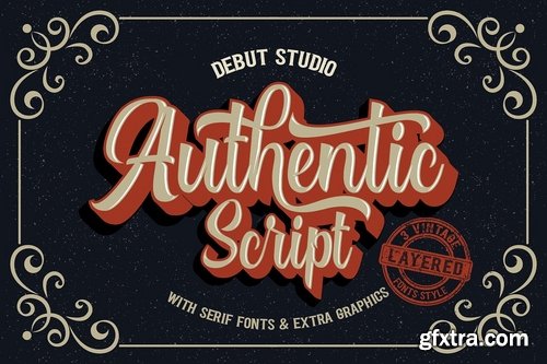 CM - Authentic  Layered Fonts 3454817