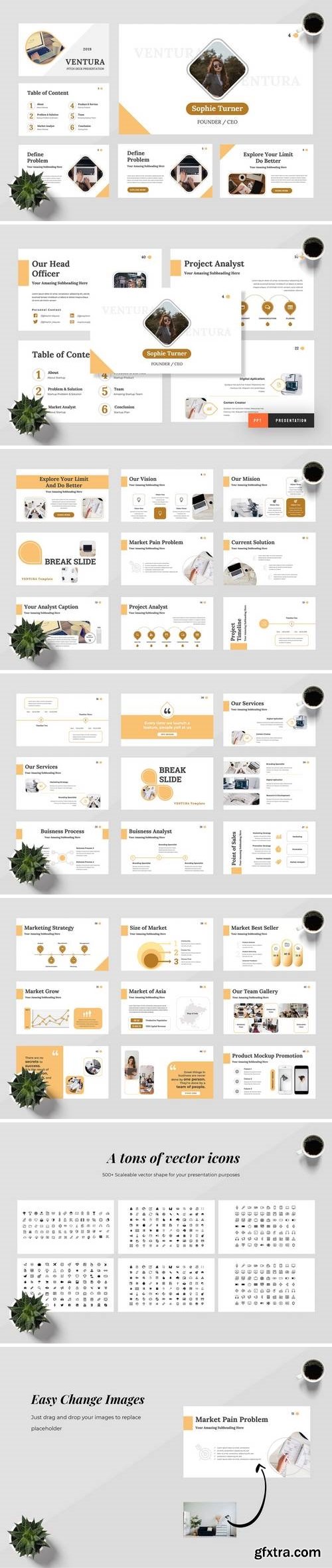 Ventura - Powerpoint, Keynote, Google Sliders Templates