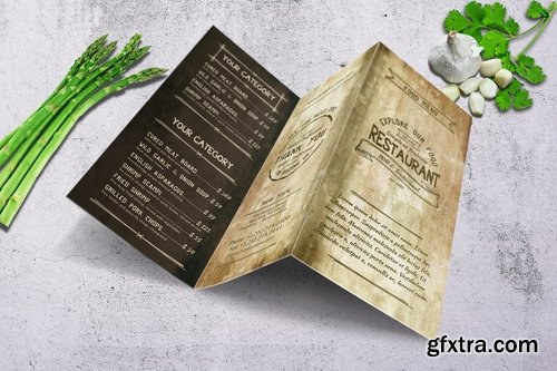 Vintage Trifold Menu Bundle