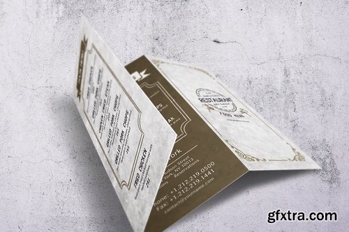 Vintage Trifold Menu Bundle