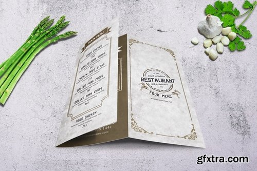 Vintage Trifold Menu Bundle