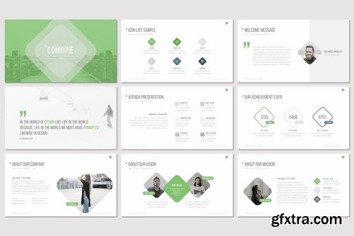 Combine - Powerpoint Keynote and Google Slides Templates