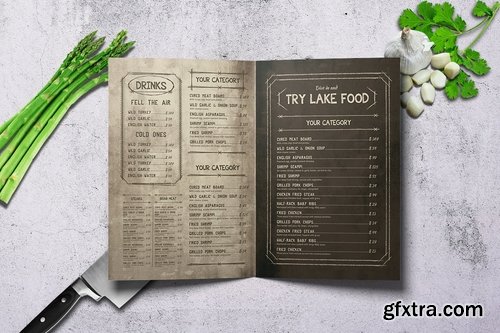 Vintage Bifold Menu Bundle