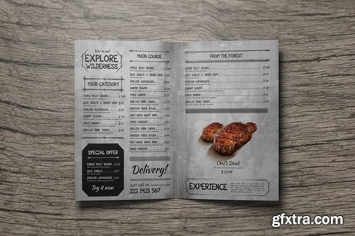 Vintage Bifold Menu Bundle vol.2