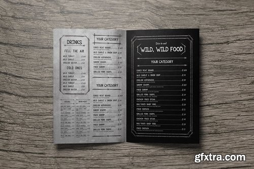 Vintage Bifold Menu Bundle vol.2