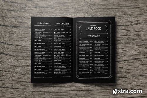 Vintage Bifold Menu Bundle vol.2