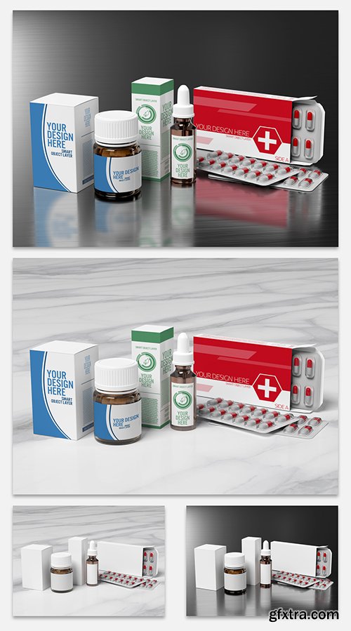Pharmaceutical Packaging Mockup 249198253