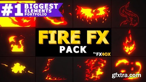 MotionArray 2D FX Fire Elements 180308