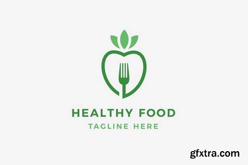 Healthy Food Logo Template