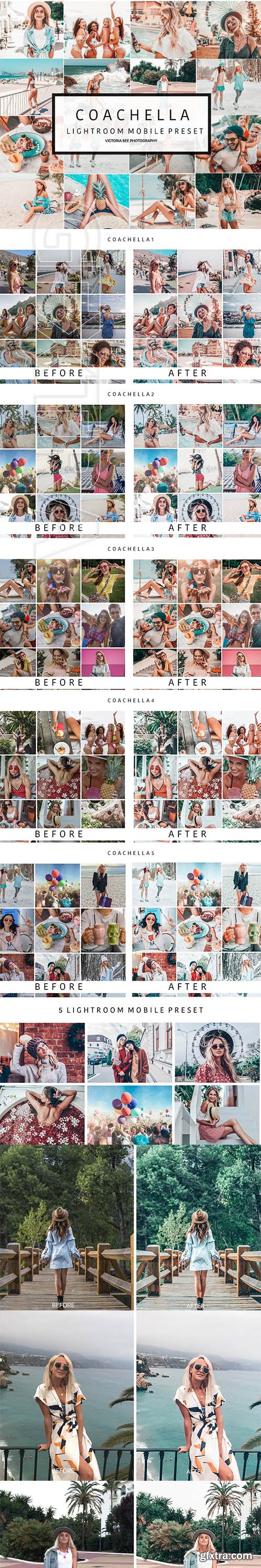 CreativeMarket - Mobile Lightroom presets COACHELLA 3447436