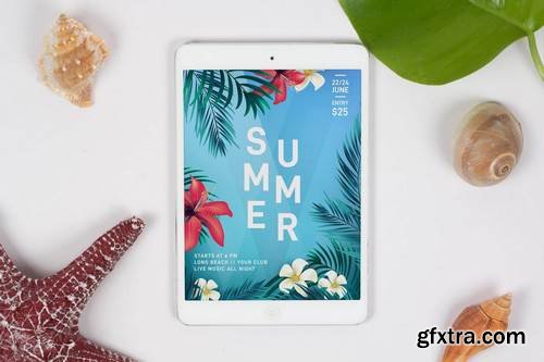 Summer Tablet Mock Up