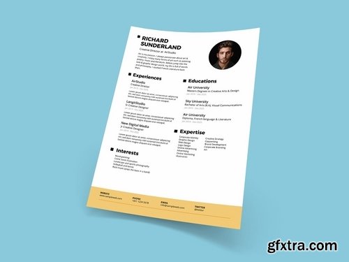 Professional Resume?CV Clean & Minimal Design