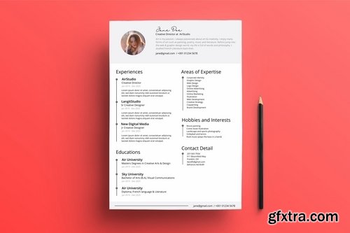 Professional Resume?CV Clean & Minimal Design