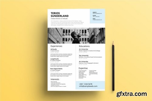 Professional Resume?CV Clean & Minimal Design