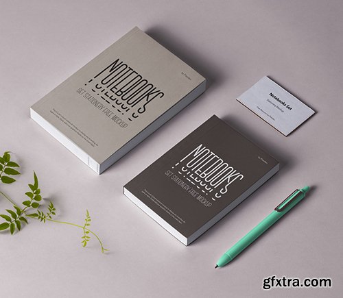 Psd Notebook Stationery Mockup