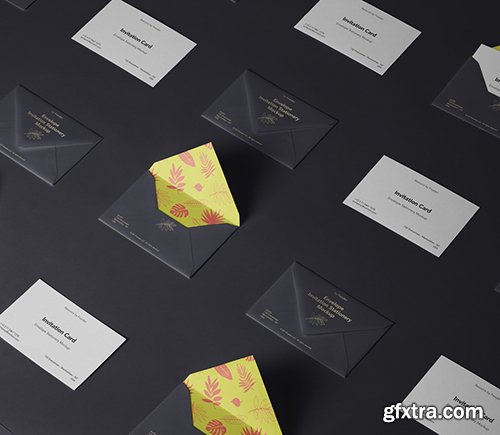 Invitation Psd Envelope Mockup