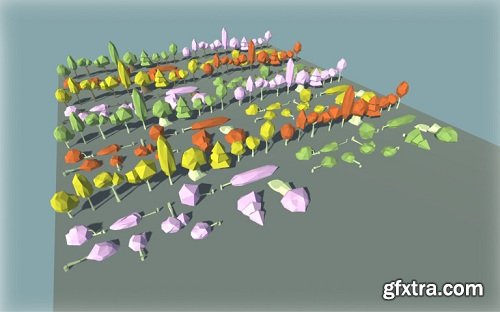 Low Poly Trees (160 prefabs)