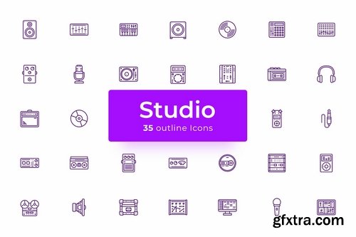 Recording Studio - Icons Pack