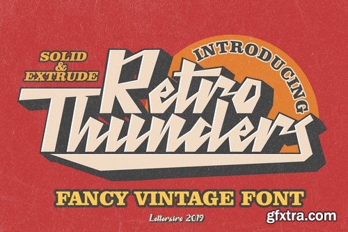 Retro Thunders - Retro Font
