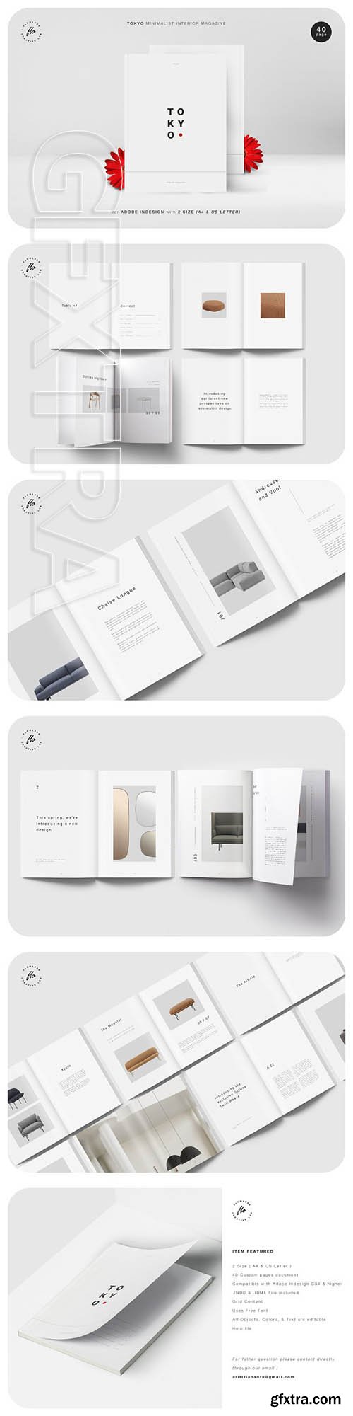 CreativeMarket - TOKYO Minimalist Interior Magazine 3474635