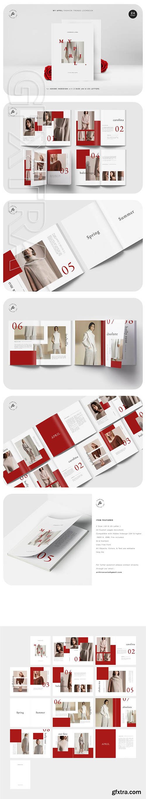 CreativeMarket - MY APRIL Fashion Trends Lookbook 3483152