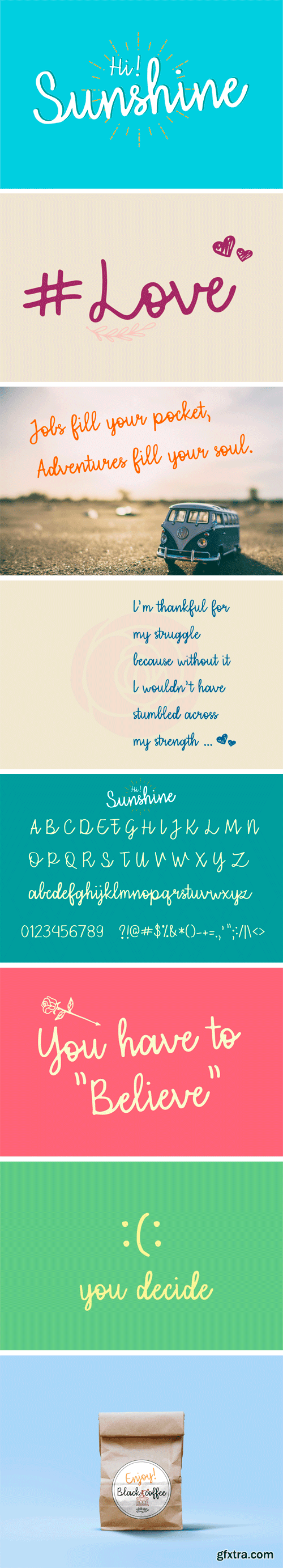 Fontbundles - Hi Sunshine | Script Font 22260