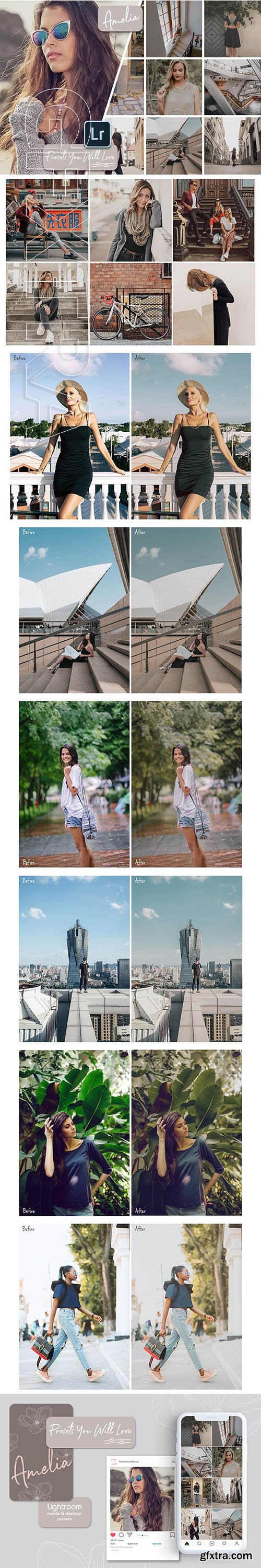 CreativeMarket - Amelia Lightroom Presets 3429357