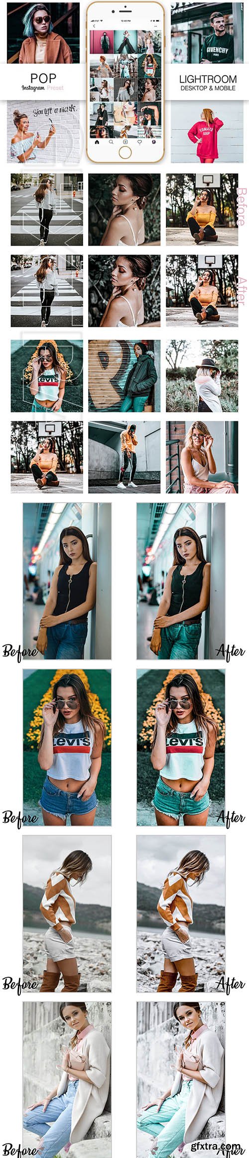 CreativeMarket - Pop Instagram Blogger Presets 3437711