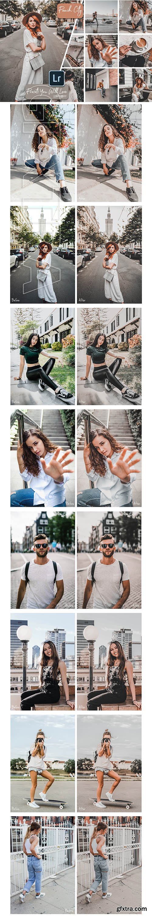 CreativeMarket - Peach City Lightroom Presets 3436194