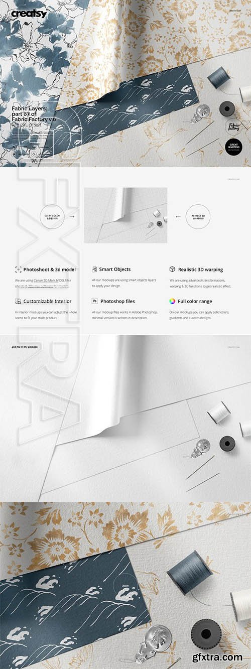 CreativeMarket - Fabric Layers Mockup 67FF v6 3334717