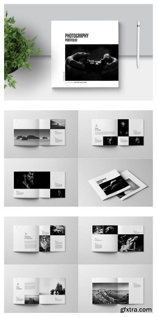 PSD Square photography Portfolio Template