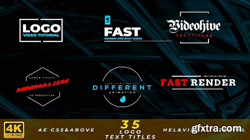 Videohive Logo Text Titles 4K 21344243