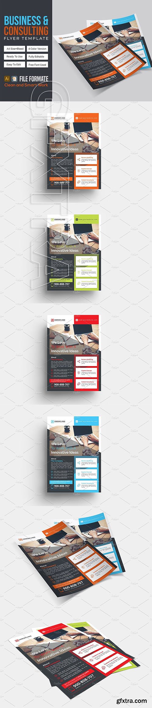 CreativeMarket - Business & Consulting Flyer 3277022