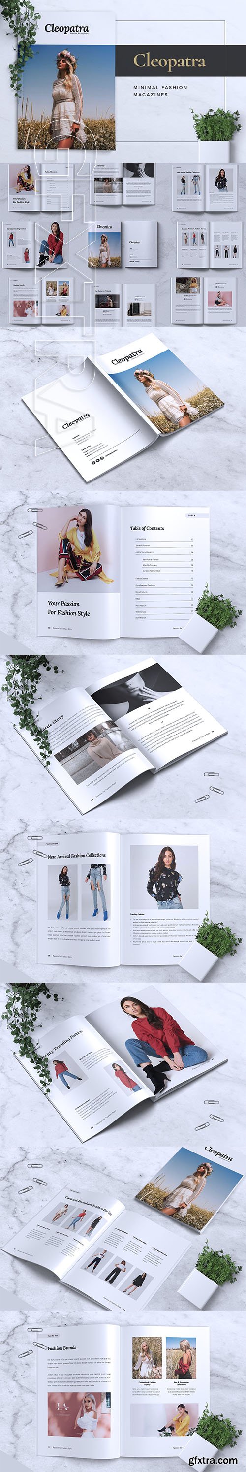 CreativeMarket - Cleopatra Minimal Fashion Magazines 3167187