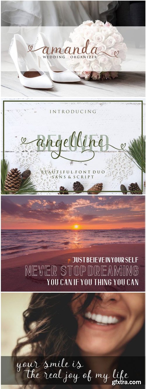 Beloved Angeline Font Duo