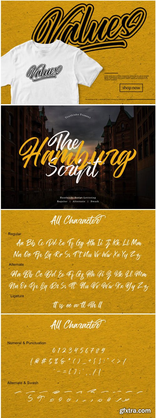 The Hamburg Script Font