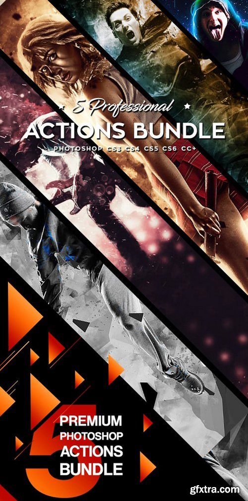 GR - Five Photoshop Actions Bundle v6 20543087