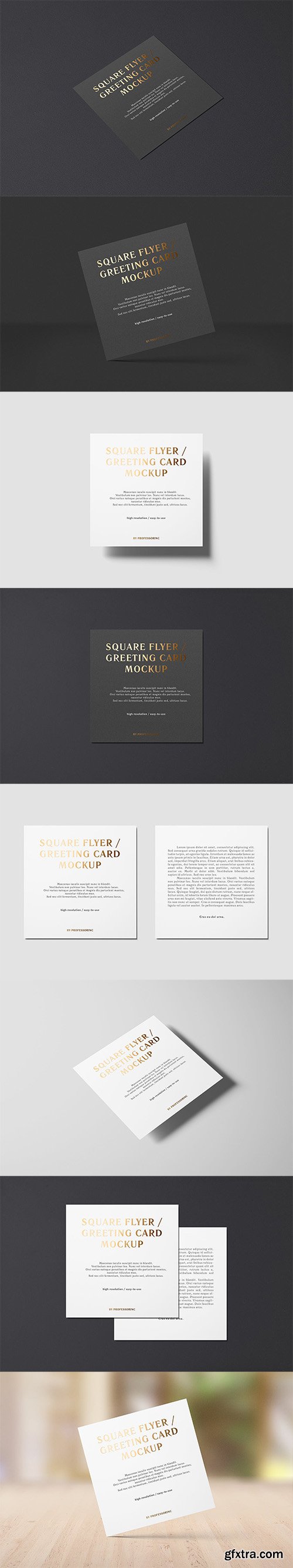 Square Flyer / Greeting Card Mockup