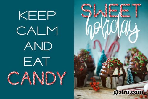 CreativeMarket Be My Candy - OTF Color Font