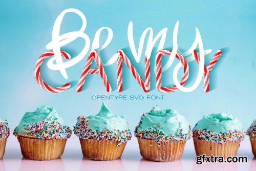 CreativeMarket Be My Candy - OTF Color Font