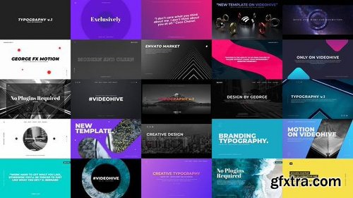 Videohive Typography Slides 23328632