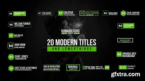 MotionArray 20 Modern MOGRT Titles And Lowerthirds 183547