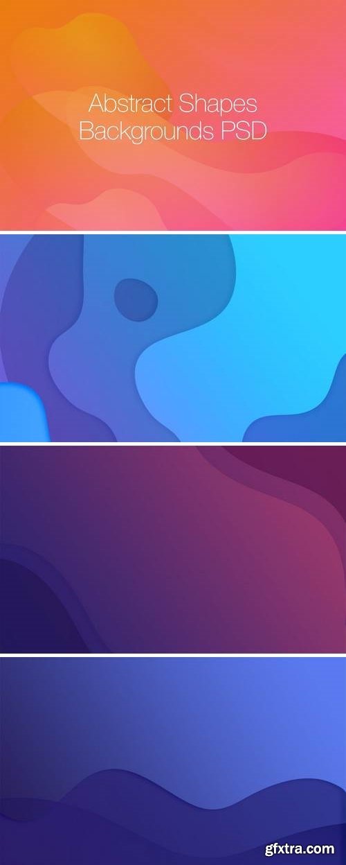 Abstract Shapes Backgrounds PSD