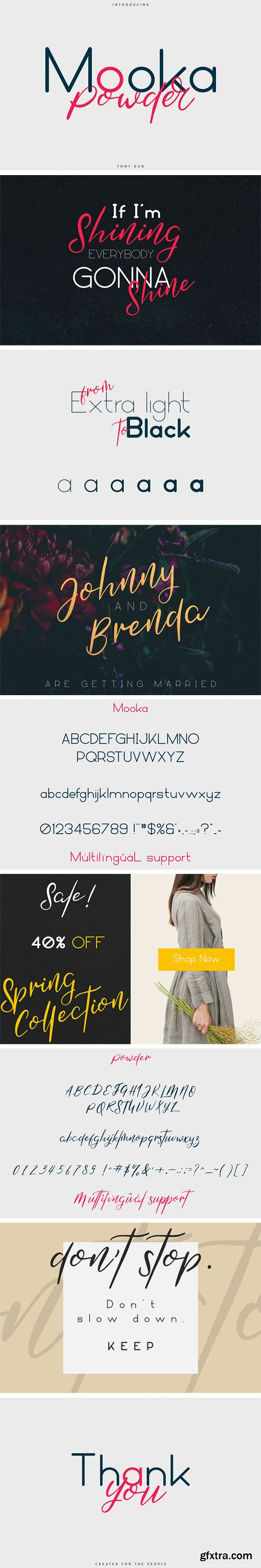 Mooka Powder Font Family