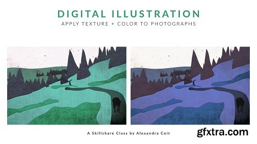 Digital Illustration: Apply Texture + Color to Photographs