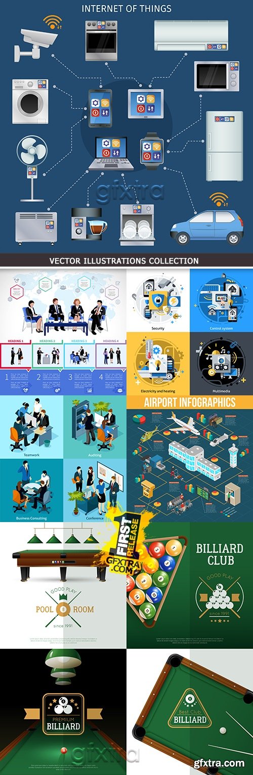 Business infographics options elements collection 34